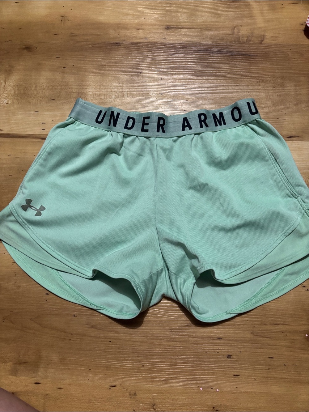 Under Armour Women's Mint Green Performance Shorts
